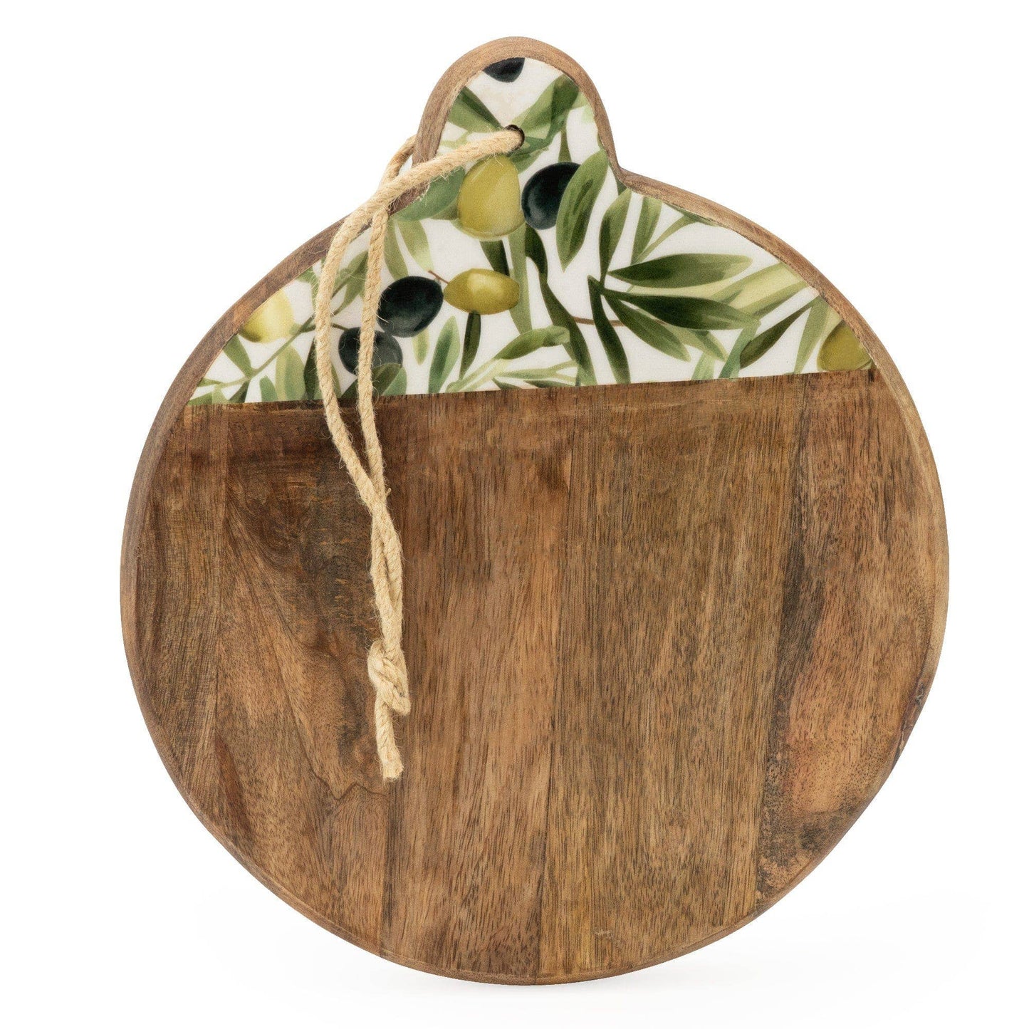 Handcrafted Olive Patterned Mango Wood chopping Board