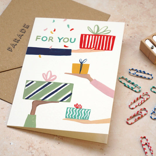 For You Presents Card