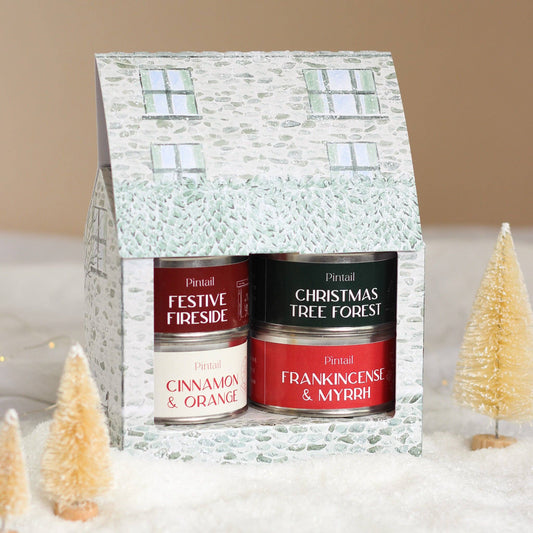 The Holiday Cottage Gift Set I Christmas Candles