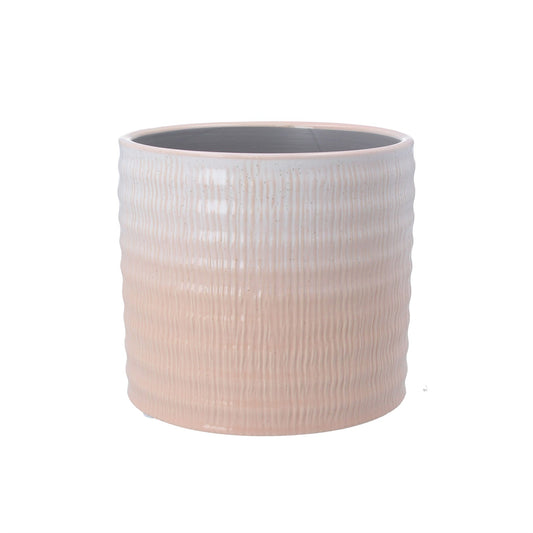 Coral ombre pot cover