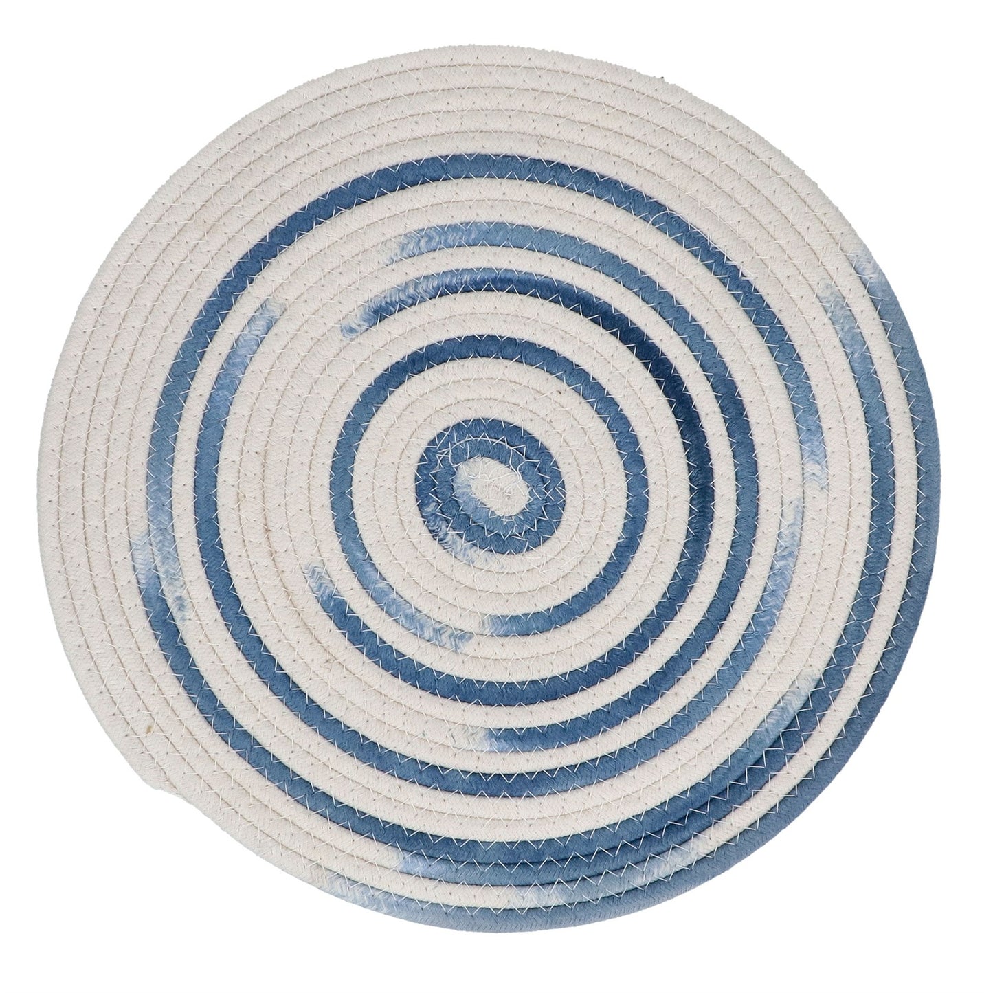 Blue & White Ombre Round Rope Placemat