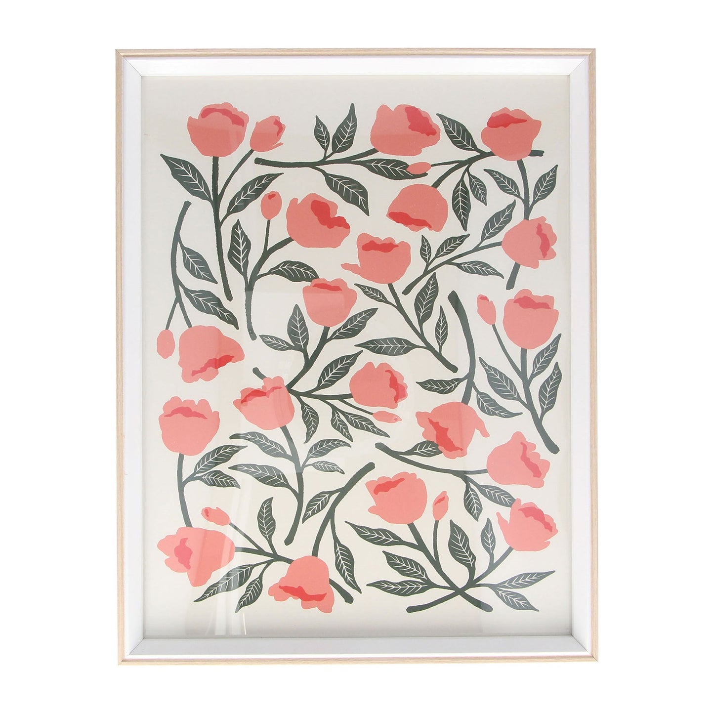 Natural Rosebud Framed Print