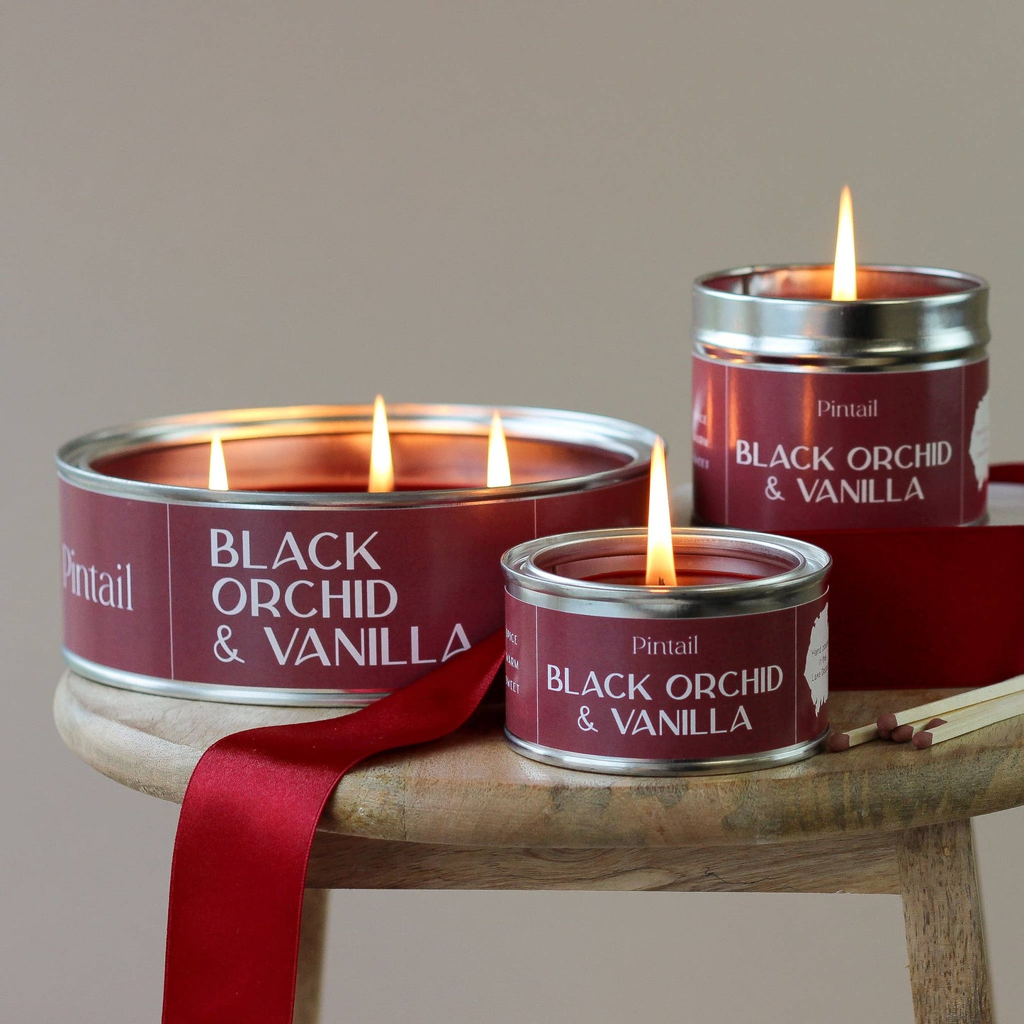 Black Orchid and Vanilla Pintail Paint Pot Candle