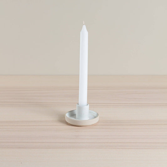 Tapered Candle Holder  - Oatmeal