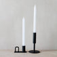 Ruben Black Tapered Candle Holder