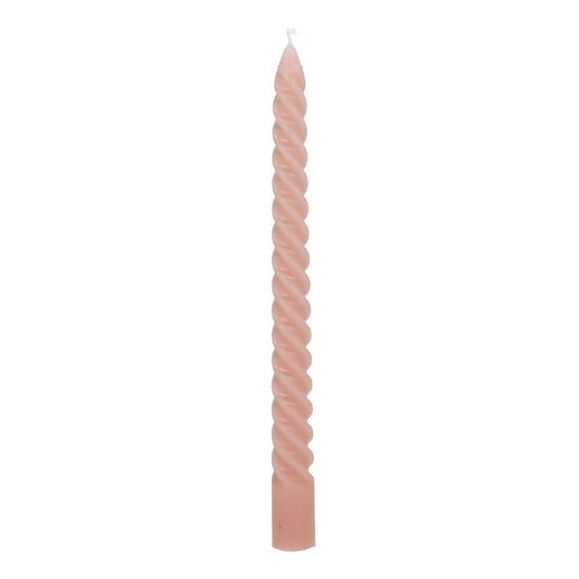 Blush Twist Taper Candle