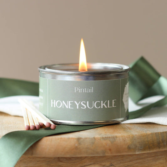 Honeysuckle Paint Pot Candle | Candles in Tins | Small Candl