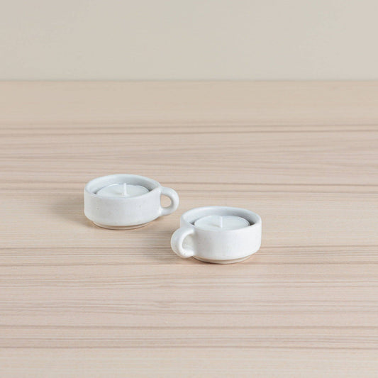 Organics Tealight Holder  - Oatmeal