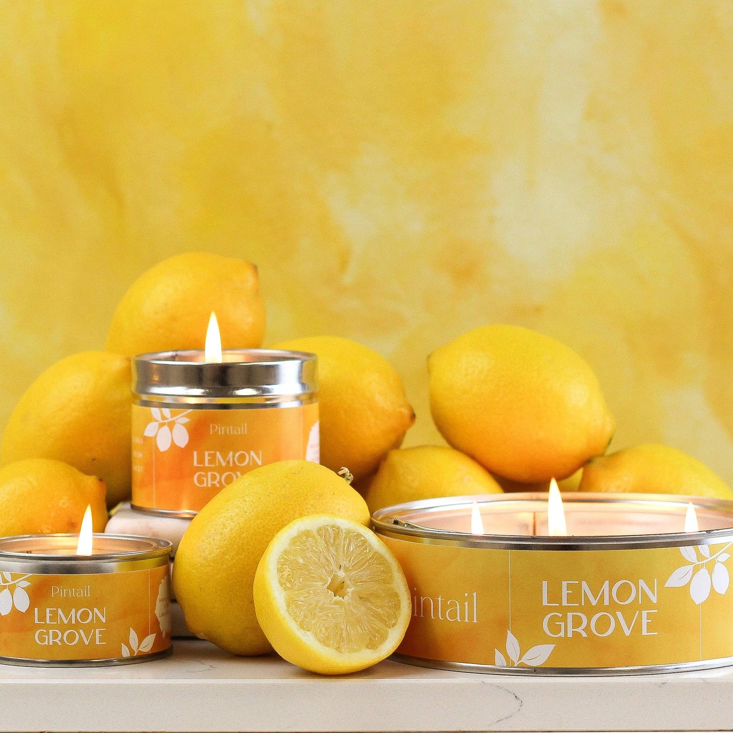 Lemon Grove Paint Pintail Candle