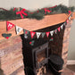 Merry Christmas Bunting With Hanging Holly