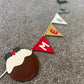 Merry Christmas Bunting With Puddings