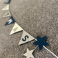 Merry Christmas Bunting With Stars