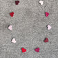 Reds and Pinks Leather Heart Bunting
