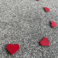 Red Leather Heart Bunting