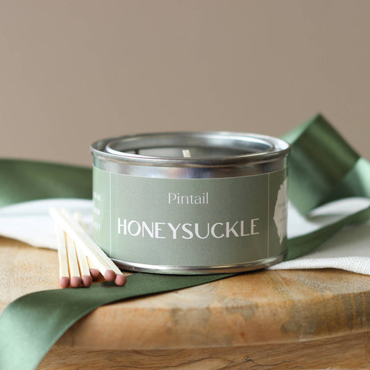 Honeysuckle Paint Pot Candle | Candles in Tins | Small Candl