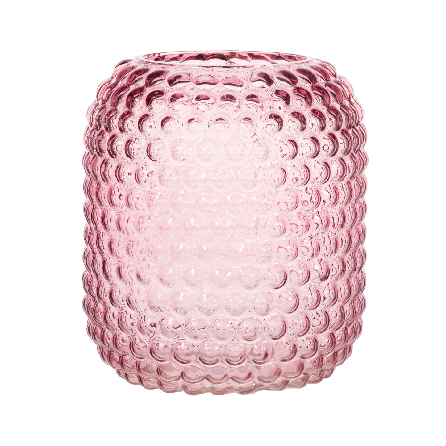 Pink Bobble Glass Vase