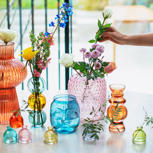 Pink Bobble Glass Vase