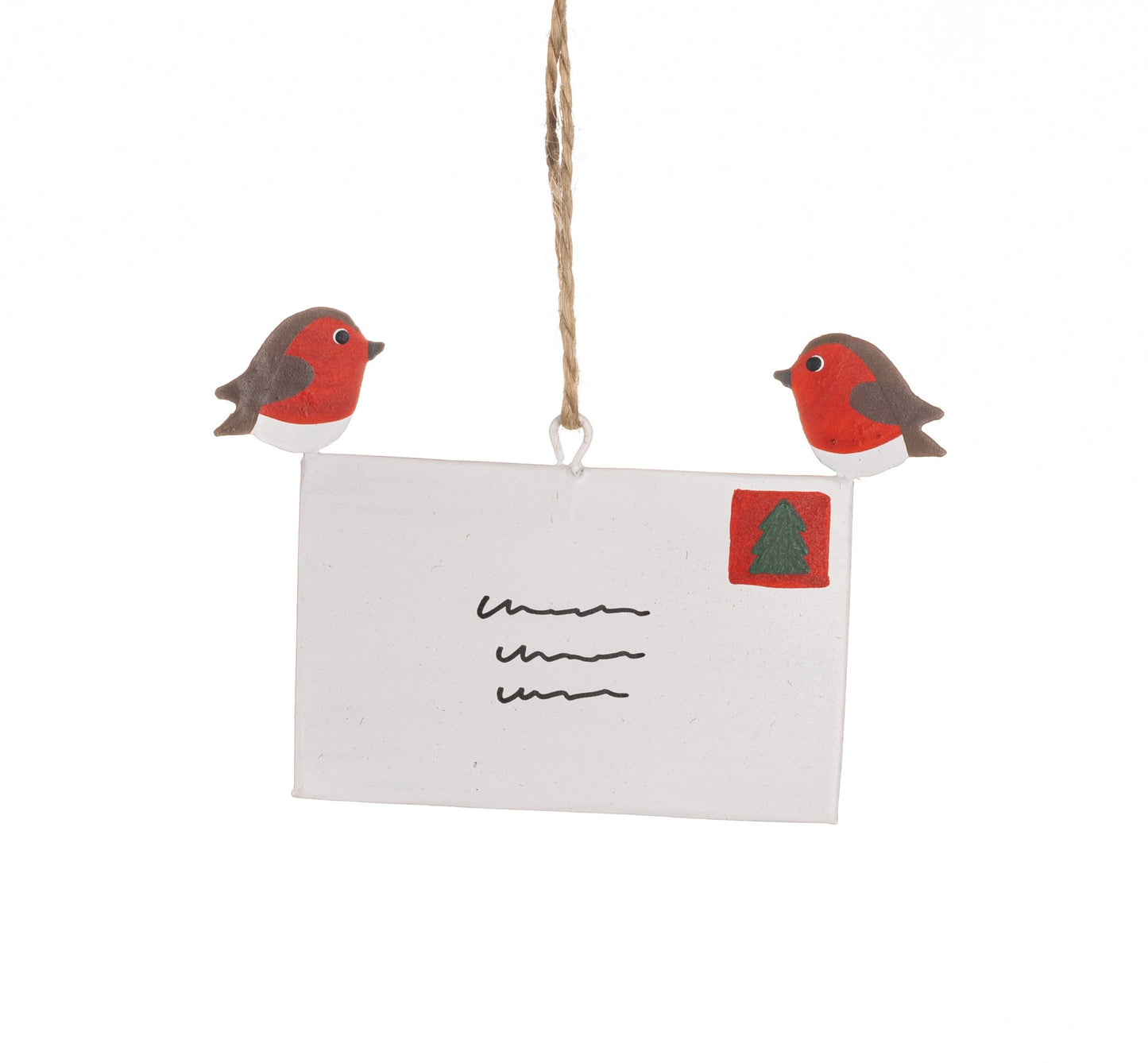 Robins Delivering Christmas Card