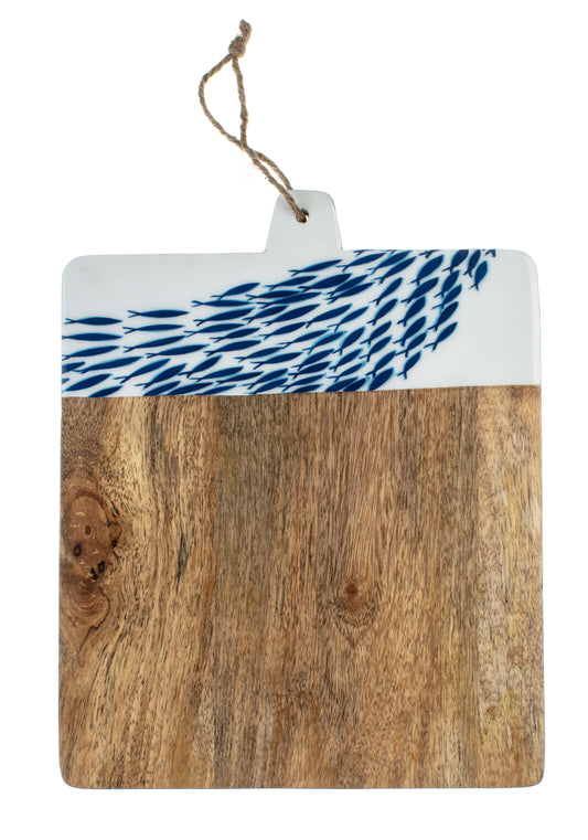 Fish Shoal Mango Wood Chopping Board