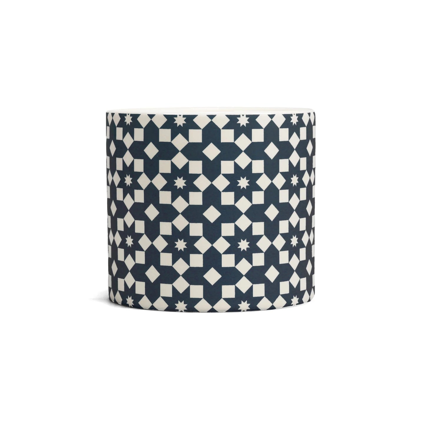 Dark Navy Tiles Pot