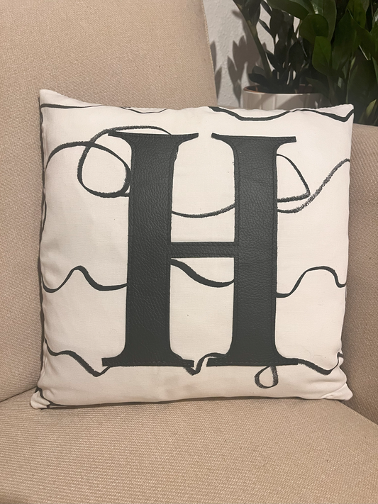 Black H Cushion