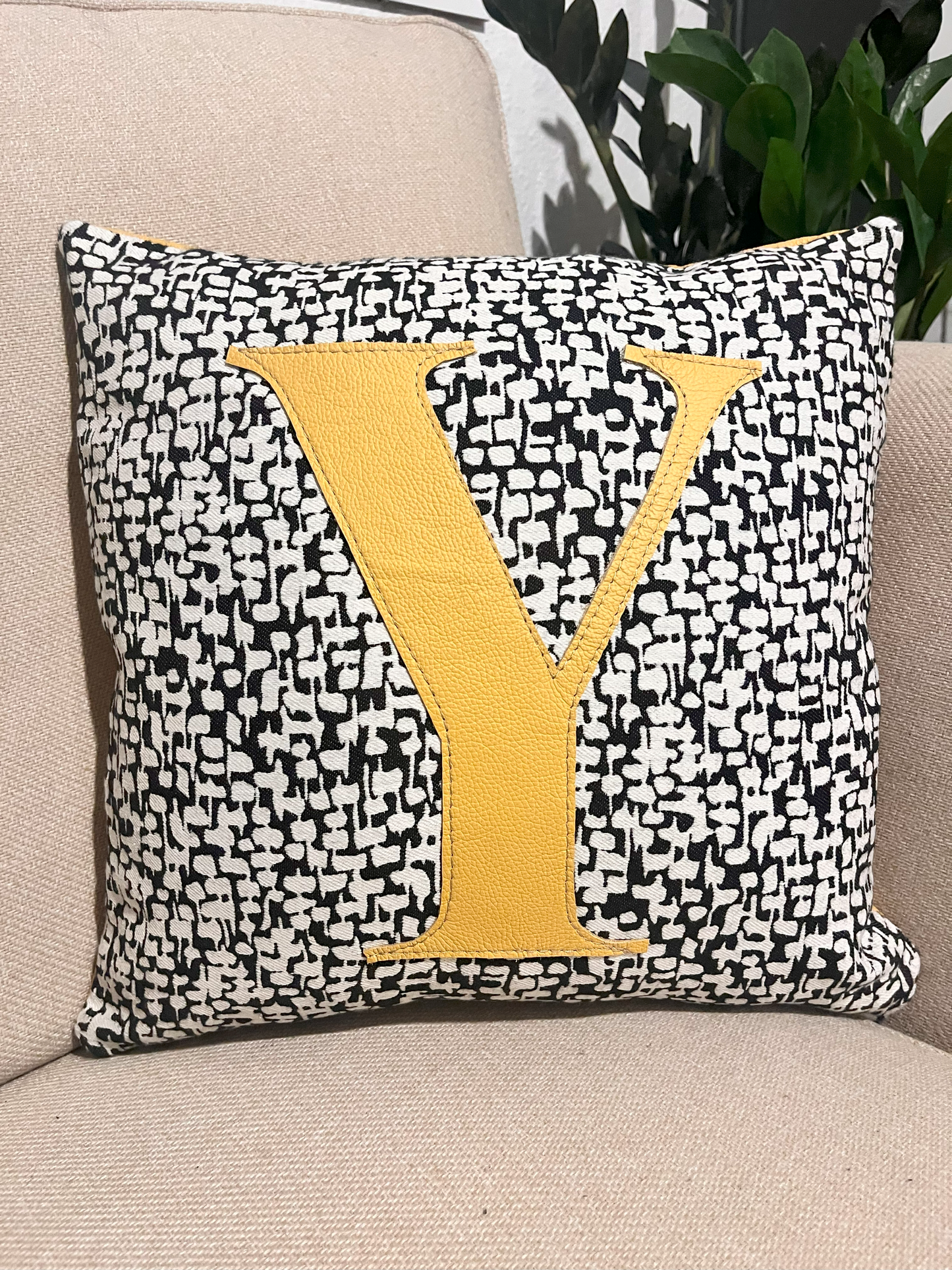 Mustard Y Cushion