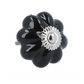 Ceramic Knob - Black Flower