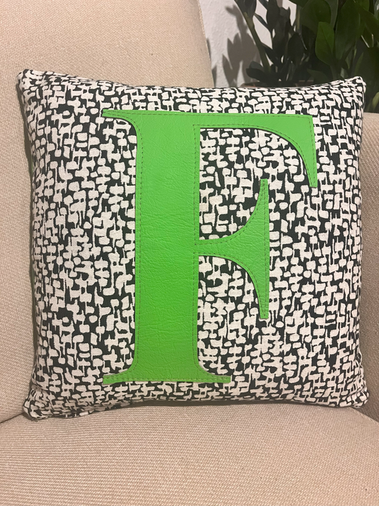 Bright Green F Cushion