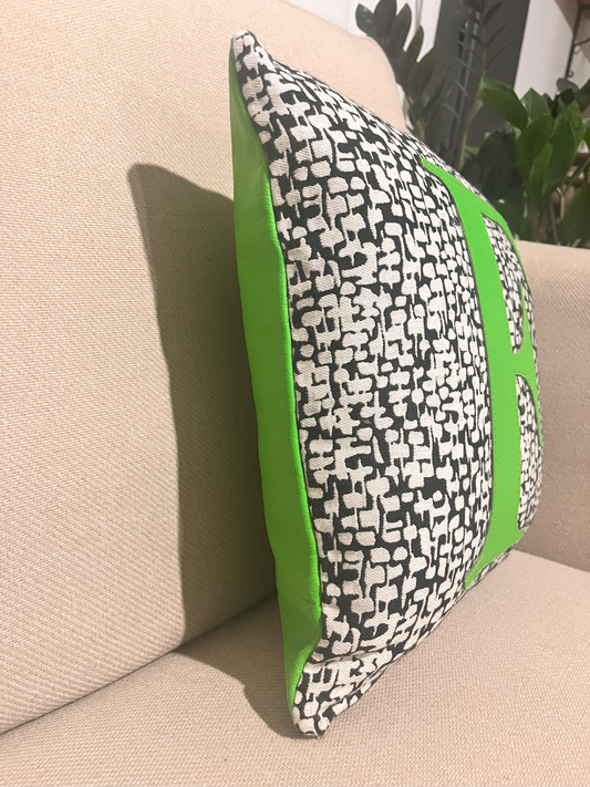 Bright Green F Cushion