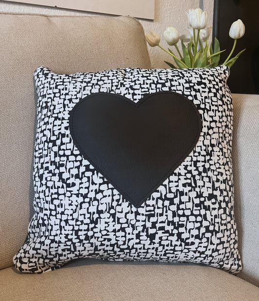 Black Heart Cushion